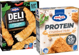 Birds+Eye+Deli+Fish+Fillets+250g+or+Protein+Crumbed+Hoki+320g+Selected+Varieties