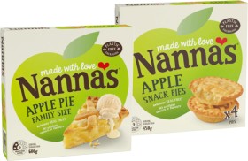 Nanna%26rsquo%3Bs+Fruit+Pie+Family+Size+600g+or+Snack+Pies+450g+Selected+Varieties
