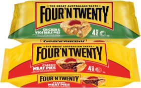 Four%26rsquo%3BN+Twenty+Meat+Pies+4+Pack+Selected+Varieties