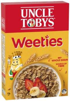 Uncle+Tobys+Cereal+Weeties+510g%2C+Cheerios+Original+320g+or+Fruity+Bites+Wildberry+Flavour+500g