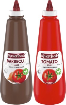 MasterFoods+Tomato+or+Barbecue+Squeezy+Sauce+920mL