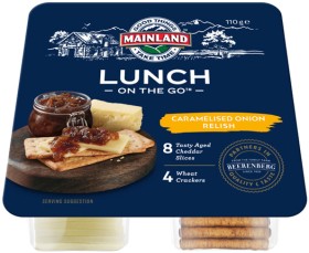 Mainland-Lunch-On-The-Go-Cheese-Crackers-110g-Selected-Varieties on sale
