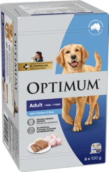 Optimum+Wet+Dog+Food+6x100g+Selected+Varieties
