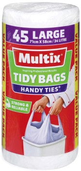 Multix+Bags+Handy+Ties+Large+Tidy+Bags+45+Pack