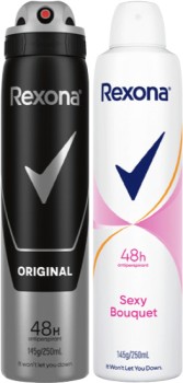 Rexona-Antiperspirant-Spray-250mL-Selected-Varieties on sale
