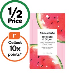 MCoBeauty-Hydrate-Glow-Juicy-Watermelon-Sheet-Mask-25g on sale