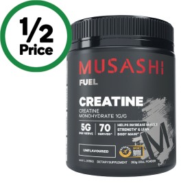 Musashi-Creatine-Unflavoured-350g on sale