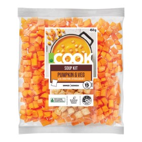NEW+Woolworths+COOK+Pumpkin+%26amp%3B+Veg+Soup+Kit+450g+Pack