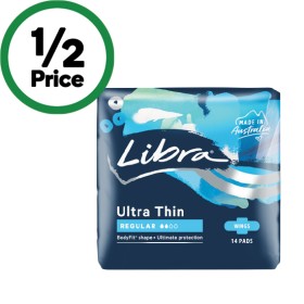 Libra-Extra-or-Ultra-Thin-Pads-Pk-6-14 on sale