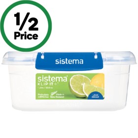 Sistema-Klip-It-Plus-Rectangle-Container-1-Litre on sale