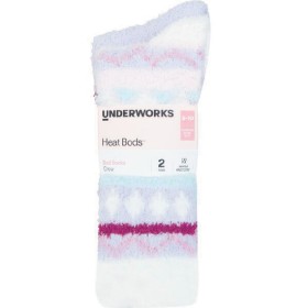 Underworks+Heat+Bods+Bed+Socks+Pk+2