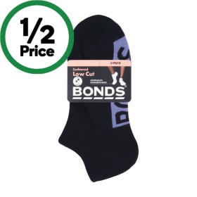 Bonds-Ladies-Cushioned-Low-Cut-Socks-Assorted-Pk-3 on sale