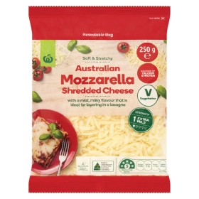 Woolworths-Mozzarella-Shredded-Cheese-250g-From-the-Fridge on sale