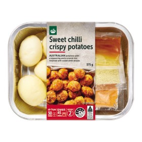 NEW-Woolworths-Sweet-Chilli-Crispy-Potatoes-375g-Pack on sale