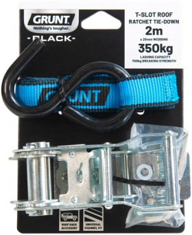 GRUNT+Blue+T-Slot+Roof+Ratchet+Tie+Down