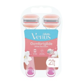 Gillette-Venus-Comfortglide-White-Tea-Disposable-Razor-Pk-2 on sale