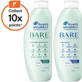 Head-Shoulders-BARE-Shampoo-400ml on sale