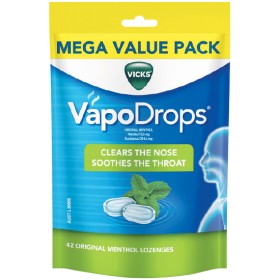 Vicks+VapoDrops+Original+Menthol+Lozenges+Pk+42%7E