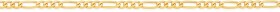 9ct-Gold-45cm-Solid-Figaro-31-Chain on sale