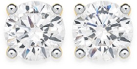 9ct-Gold-Cubic-Zirconia-Stud-Earrings on sale