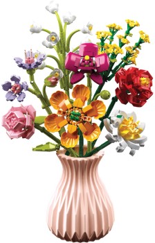 Flower-Love-Pink-Vase-Large-Bouquet-109pcs on sale