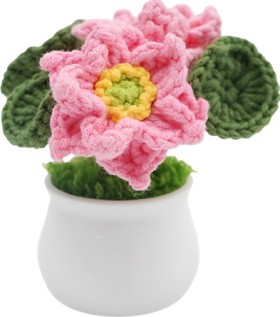 Pink+Daises+Crochet+Flowers