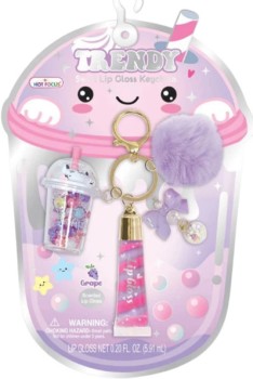 Hot-Focus-Grape-Trendy-Lip-Gloss-Keychain on sale
