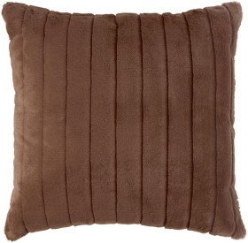 50cm+Faux+Fur+Cushion+-+Brown