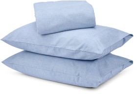 Marle+Cotton+Flannelette+Sheet+Set+-+Double+Bed%2C+Blue