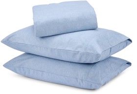 Marle+Cotton+Flannelette+Sheet+Set+-+Queen+Bed%2C+Blue