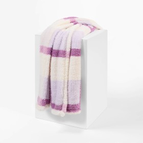 Check-Teddy-Fleece-Throw-Orchid on sale
