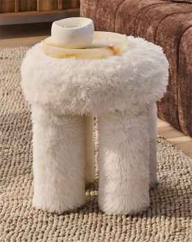 Mia-Fluffy-Ottoman on sale