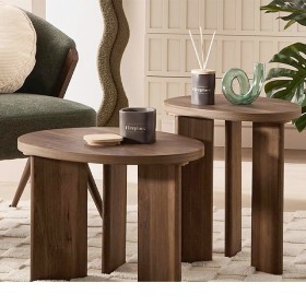 Set+of+2+Walnut+Side+Tables