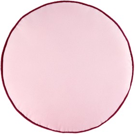 40cm+Velvet+Round+Cushion+-+Pink
