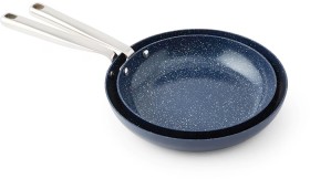 2+Pack+Ceramic+Coated+Fry+Pans+-+Blue