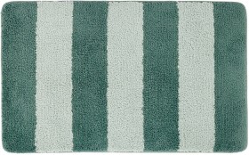 Memory+Foam+Bath+Mat+-+Green+Stripe