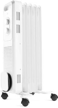 5+Fin+Oil+Heater+-+White
