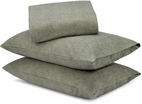 Marle+Cotton+Flannelette+Sheet+Set+-+King+Bed%2C+Green