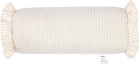 Ruffled+Bolster+Cushion+-+Beige