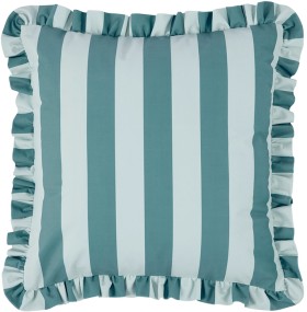 50cm+Ruffle+Cushion+-+Green