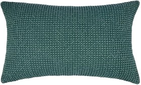 Waffle+Cushion+-+Teal