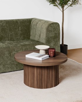 Ryan+Ribbed+Coffee+Table+-+Walnut