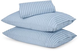 225+Thread+Count+Stripe+Cotton+Sheet+Set+-+King+Bed%2C+Blue