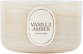Swirl-Vanilla-Amber-Glass-Candle on sale