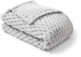 Plush+Jacquard+Blanket+-+Queen%2FKing+Bed%2C+Grey