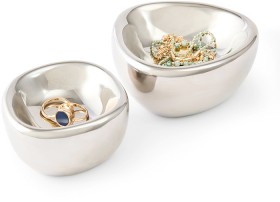 2+Pack+of+Chrome+Look+Trinket+Bowls