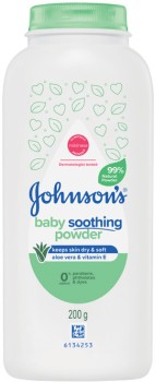 Johnsons-Baby-Soothing-Powder-Aloe-Vera-Vitamin-E-200g on sale