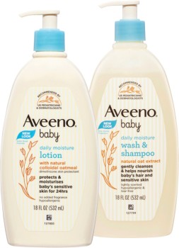 Aveeno-Baby-Daily-Moisture-Lotion-or-Wash-Shampoo-532mL on sale