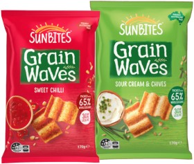 Sunbites+Grain+Waves+Wholegrain+Chips+170g+Selected+Varieties
