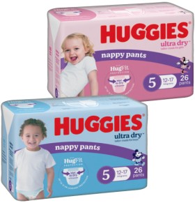 Huggies+Nappy+Pants+24-36+Pack+Selected+Varieties